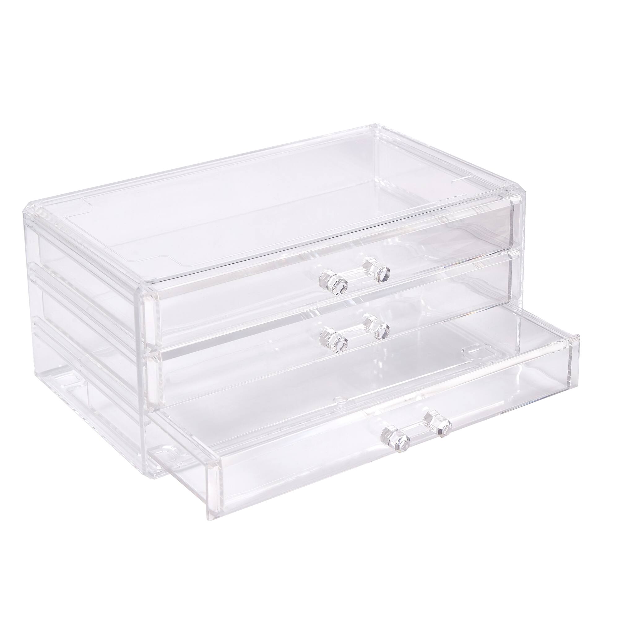 9.5" Clear Stackable 3 Slim Drawer Jewelry Box by Bead Landing™